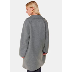 Whistles Grey Cassie Double Face Pocket Coat